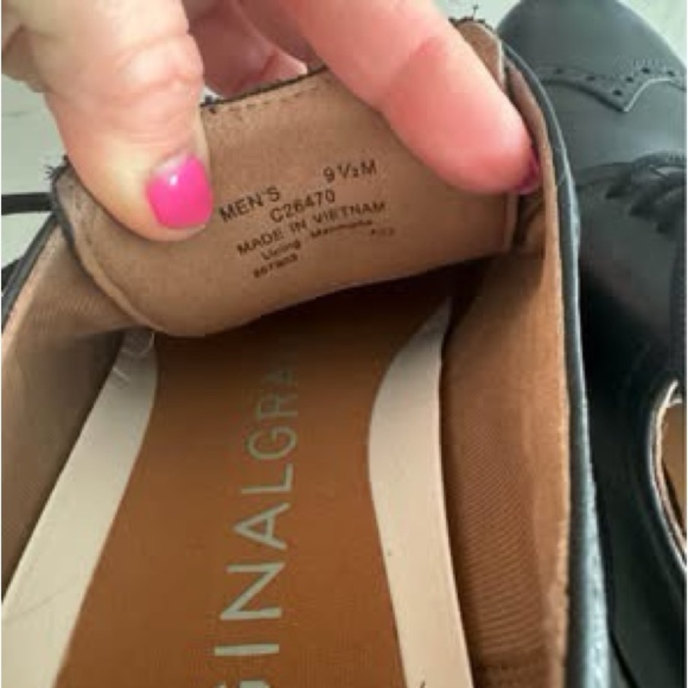 Black Leather Men's Shoes by Cole Haan